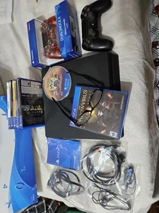 PS4 Slim 1TB, 7,games Console, 2 Controller Box - Picture 1 of 15