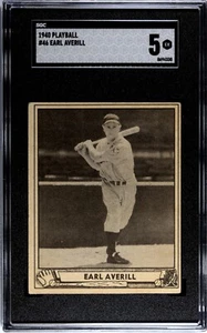 SGC 5 - 1940 Play Ball # 46 Earl Averill Detroit Tigers HOF - Picture 1 of 2