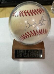 NY Yankees Bernie Williams Signed 1996 Autographed World Series Baseball
