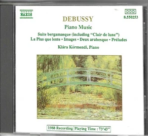 DEBUSSY - PIANO MUSIC - 19 TRACK CD ALBUM - Imagen 1 de 2