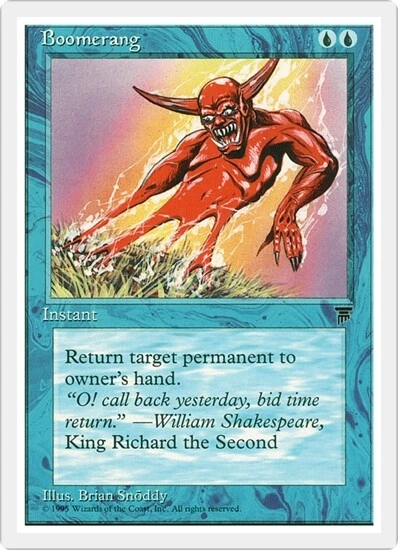 BOOMERANG x4 mtg NM Chronicles 4 Common UNPLAYED - Image 1 of 1