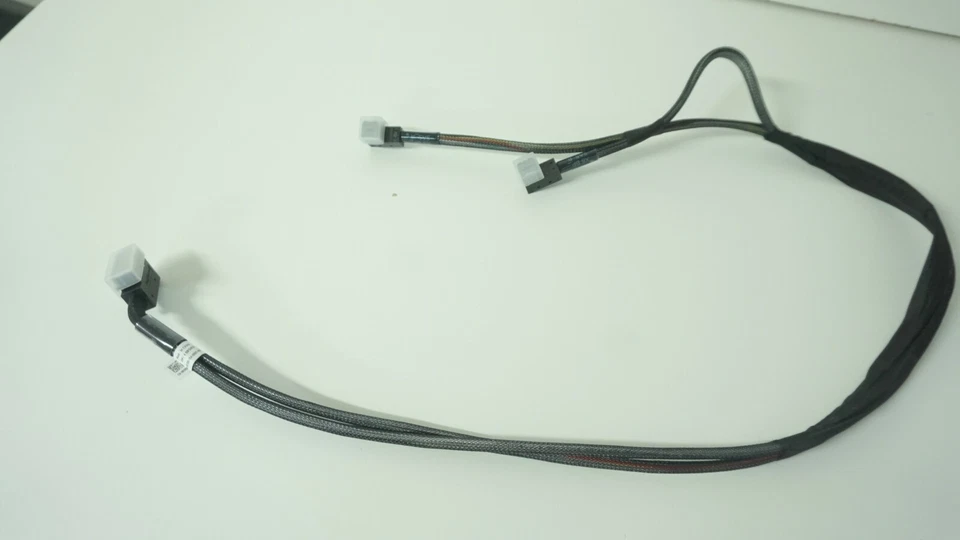 DELL POWEREDGE R940XA 3.5FT HD DUAL MINI-SAS SFF-8643 RAID CABLE ASSEMBLY R595X - Image 1 of 1