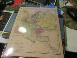 Antike Landkarte 1847 Landkarte von Europa - Bild 1 von 8