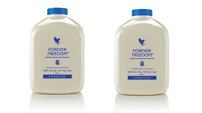 2 jugos de aloe vera naranja Forever Living Forever Freedom 33,8 fl. oz Foto 1 de 2