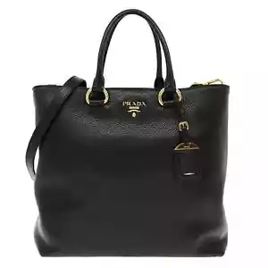 Prada VITELLO PHENIX Tote Bag Shoulder Bag Leather Prada handbag Christmas gift - Picture 1 of 6