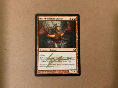 MTG Magic Hoard-Smelter Dragon Signed Artist Proof x1M SOM Eric Deschamps - Image 1 of 2