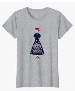 Disney Women's Mary Poppins Practically T-Shirt XL Ladies - Picture 1 of 3
