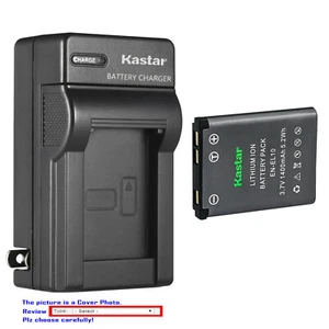 Kastar EN-EL10 Battery AC Wall Charger for Nikon Coolpix S220 S230 S500 S510 - Picture 1 of 11