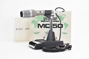 TRIO MC-50 KENWOOD Stand Microphone 4 Pin Dynamic Microphon for Ham Radio w/ Box - Zdjęcie 1 z 12