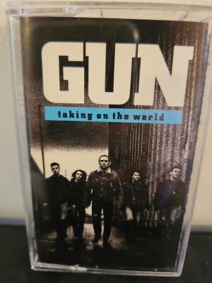 GUN Taking On The World 1989 CASSETTE TAPE ROCK HARD ROCK CLASSIC RARE - Image 1 of 4