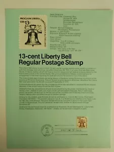 1975 US FDC,13-cent Liberty Bell Regular Postage Stamp - Picture 1 of 1