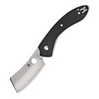 SPYDERCO Roc G-10 Black Handle PlainEdge Folding Knife (C177GP)