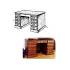 Woodcraft Project Paper Plan to Build Roll Top Desk (partie inférieure)