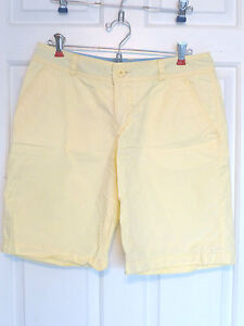 Mossimo Bermuda Long Shorts Juniors' 7 Light Yellow Cotton EUC