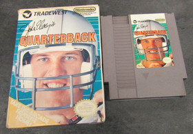 John Elway's Quarterback (Nintendo NES, 1989) Game & Box - Tested Working - #2