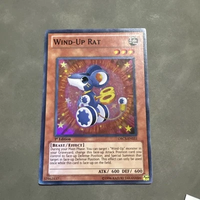*** WIND-UP RAT *** SUPER RARE ORCS-EN023 FIRST EDITION YUGIOH! LP - Image 1 of 4