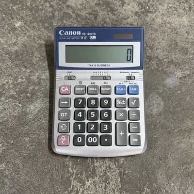 Canon HS-1200TS Desktop Calculator Tax & Business 12-Digit Tested Working - Image 1 of 4