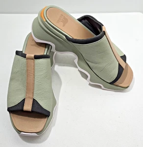 Sorel Damen grün/ehrlich beige Kinetic Impact Slide hohe Sandalen US 7,5 - Bild 1 von 9