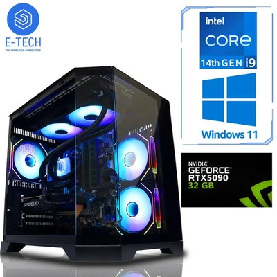 Gaming PC Intel i9 14900KF 64GB DDR5 4TB NVME M.2 32GB NVIDIA RTX 5090 Windows11 - Image 1 of 4