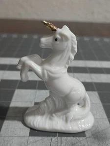 Vintage Unicorn Figurine with Gold Horn - Picture 1 of 14