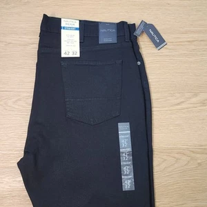 Nautica Denim Jeans Mens 42x32 Straight Relaxed Fit Anchor Sits Low In Waist NWT - Picture 1 of 11