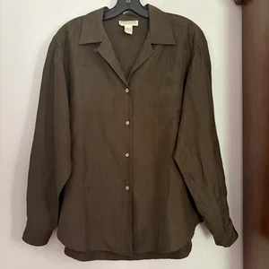 Banana Republic Safari & Travel Clothing Co 100% Seide Bluse Gr. M Vintage 80er - Bild 1 von 5