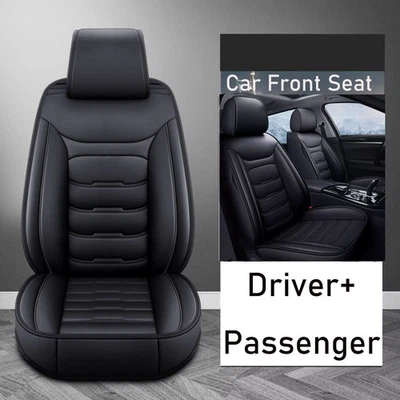 For Chevrolet Silverado For GMC 1500 2500HD 3500HD Leather Car Seat Cover 2-Seat Foto 1 de 4