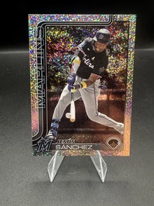 2025 Topps Serie 1 - Jesús Sánchez #157 Celebración Confeti Lámina Marlins - Imagen 1 de 2