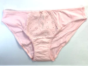 NWT Victoria's Secret Stretch Cotton Eyelet Bikini Panty - Picture 1 of 5