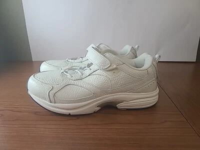Dr Comfort Diabetic Athletic Shoes White Leather Hook/Loop #3240 Women's 10 XW - Image 1 of 4