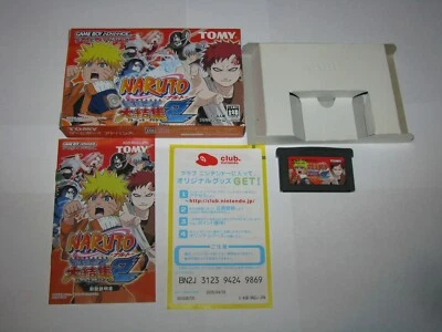Naruto Ninjutsu Saikyou Ninja Daikesshu 2 GBA Japan import boxed CIB US Seller - Image 1 of 4