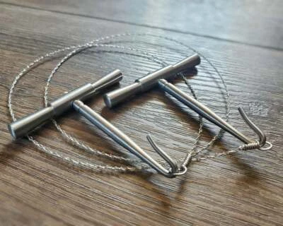 Sierra de hueso, estilo médico vintage, exhibición de sierra Gigli, rarezas, alambre de 30 pulgadas Foto 1 de 4