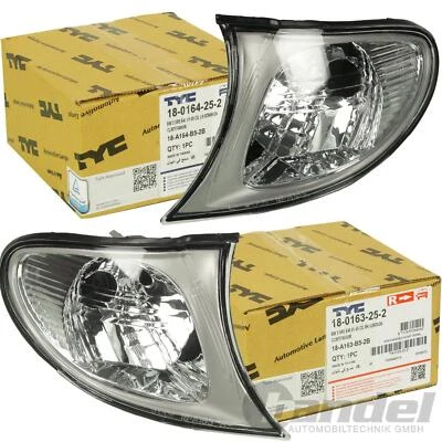 2x TYC BLINKLEUCHTE BLINKER TITAN WEIß passend für BMW 3er E46 FACELIFT - Bild 1 von 4