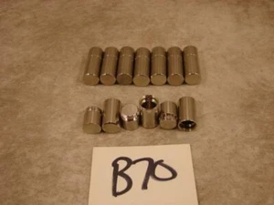 B70 10 MACHINED STEEL PILL BOX VILE STASH STORAGE CASE CONTAINER 1 1/2 X 9/16 - Picture 1 of 1