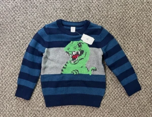Gap baby boys "Dinosaur" wool / cotton blend sweater 4T NEW WITH TAG! - Picture 1 of 5