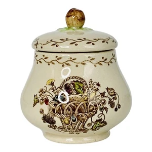 Johnson Brothers SALEM Old Granite Floral Lidded Sugar Bowl w/ Lid - Picture 1 of 7
