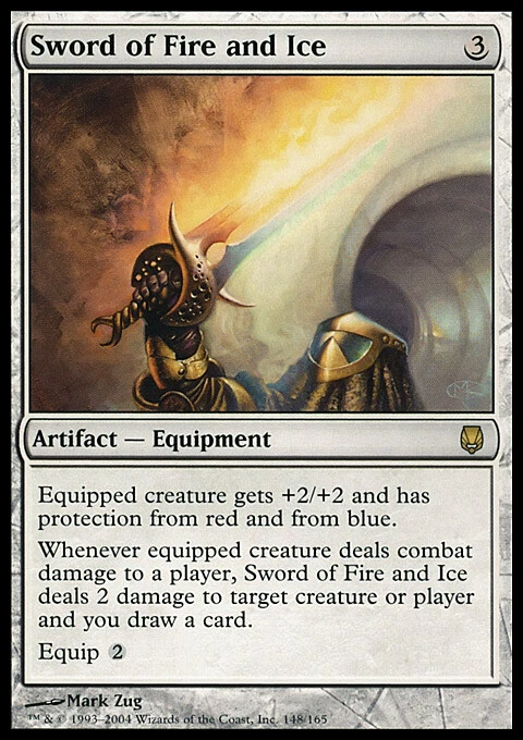 MTG Magic the Gathering Sword of Fire and Ice (148/165) Darksteel LP - Image 1 of 1