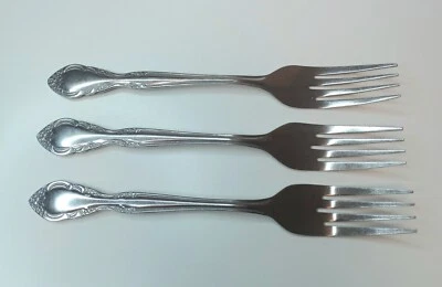 Juego de 3 tenedores de cena Gibson CLASSIQUE 7 3/4" cubiertos de acero inoxidable Foto 1 de 4