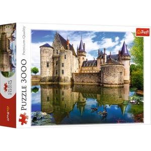 Trefl Red 3000 Piece Puzzle - Castle in Sully-sur-Loire, France - Picture 1 of 8