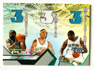 2004-05 Topps Luxury Box Baron Davis, Smith, Magliore Jersey Card #/450 Hornets! - Image 1 of 3