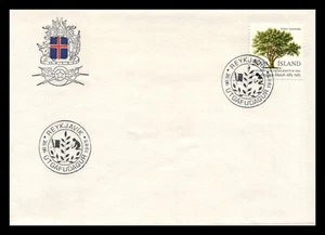 Iceland 1985 FDC, Centenary of the Horticultural Society of Iceland. Lot # 5. - Picture 1 of 2