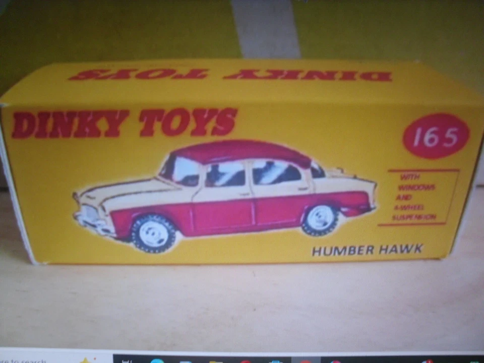 DINKY  REPRO REPLICA  BOX ONLY - HUMBER HAWK - Image 1 of 1