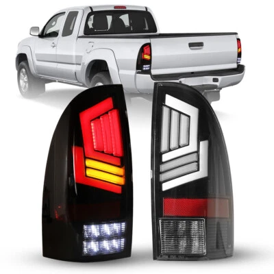 For 2005-2015 Toyota Tacoma LED Tail Lights Replacement Brake Lamp Sequential - Image 1 of 4