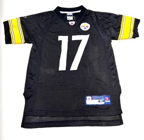 Reebok NFL Pittsburg Steelers Jersey #17 Mike Wallace  Women's M Cover