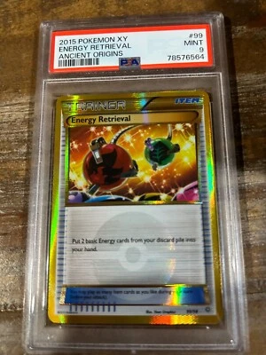 POKEMON 2015 Ancient Origins XY Trainer ENERGY RETRIEVAL #99 PSA 9 Mint RARE - Image 1 of 2