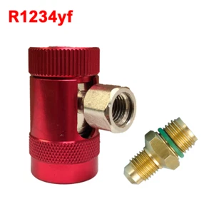 Attacco rapido alta pressione 90° con rubinetto per gas R1234yf - Imagen 1 de 1