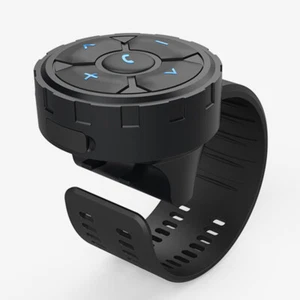 Wireless Blue-tooth Media Remote Controller For Car Motorcycle Bike Music Talk - Picture 1 of 7