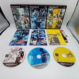 Persona 3 & 3 Fes Append Edition & 4 Set PS2 PlayStation 2 Japanese CIB Complete - Picture 1 of 13