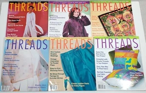 6 Issues THREADS Sewing Magazines Complete Year 2001 Numbers 92 93 94 95 96, 97 - Imagen 1 de 1