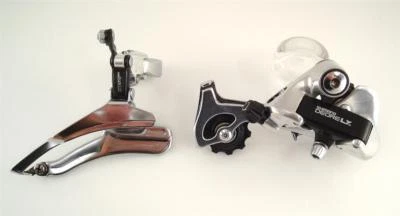 VGC Vintage Shimano DEORE LX Rear Derailleur + Exage 300 Front Derailleur (9H) - Image 1 of 4